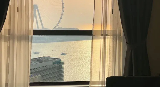 Апартаменты Deluxe c 1 комнатой с балконом и с частичным видом на море HAPPY SEASON I Apartment on JBR