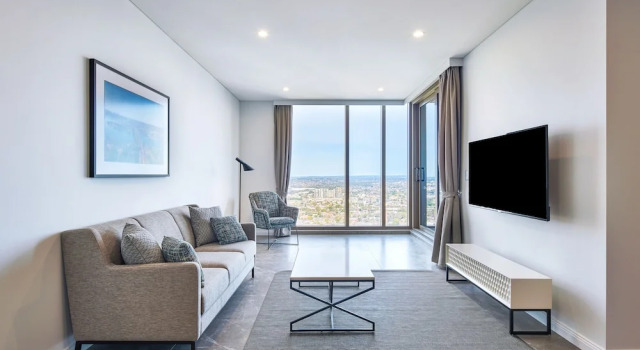 Полулюкс с 2 комнатами с балконом Meriton Suites George Street, Parramatta