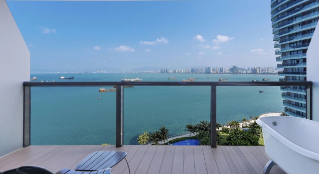 Двухместный номер Standard с балконом и с видом на море Yuejia Sea Apartment Phoenix Island