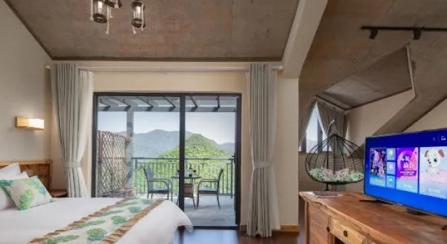 Люкс с красивым видом из окна Yunhai Jiangnan Tianchi Light Luxury Holiday Guesthouse