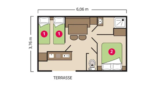 Номер Standard Camping Le Petit Rocher