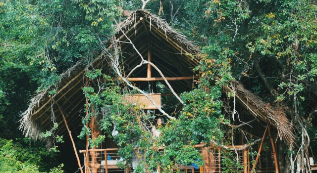 Коттедж Deluxe c 1 комнатой с балконом и с видом на сад Back of Beyond - Wild Haven