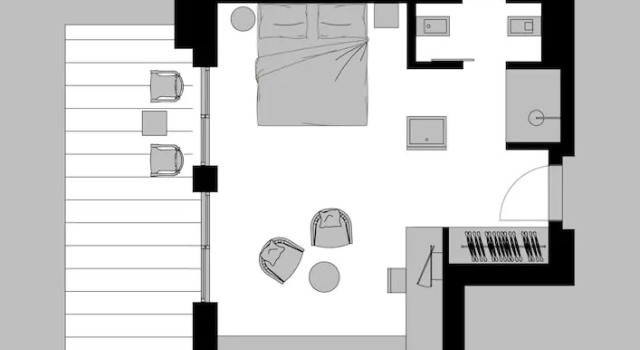 Номер Standard с балконом и с видом на закат Hotel Villa Enrica