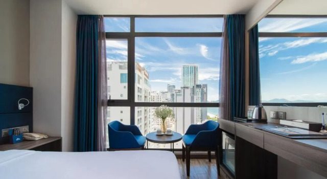 Двухместный номер Deluxe с видом на море Aaron Hotel
