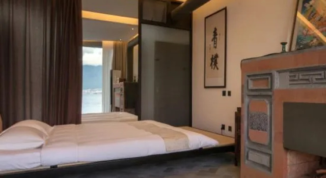 Двухместный люкс с видом на море Qing Pu Villa