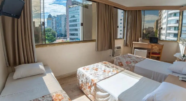 Трёхместный номер Standard Dan Inn São Paulo Higienópolis by Nacional Inn - PRÓXIMO À AV PAULISTA