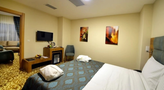 Luksusowy dwuosobowy pokój 1 sypialnia i balkonem Sertac Hotel