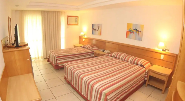 Трёхместный номер Standard с балконом Hotel Atlântico Búzios Convention