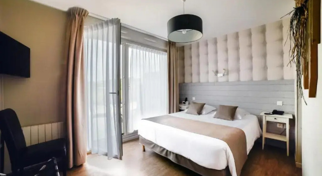 Двухместный номер Standard с видом на море Logis- Hôtel de la Baie de Wissant & Appartements