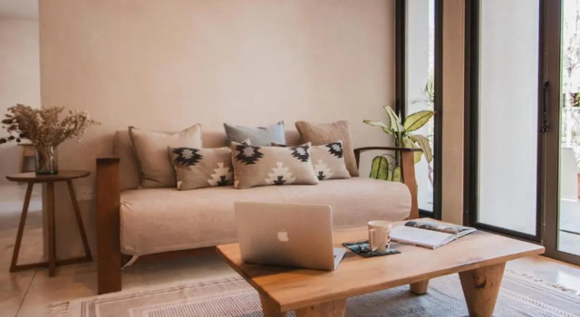 Spacious 2BR apt · Wide balcony w/tub & Yoga deck, Rezervasyon Otel Tulum havuzlu oteller, Yüzme Havuzu