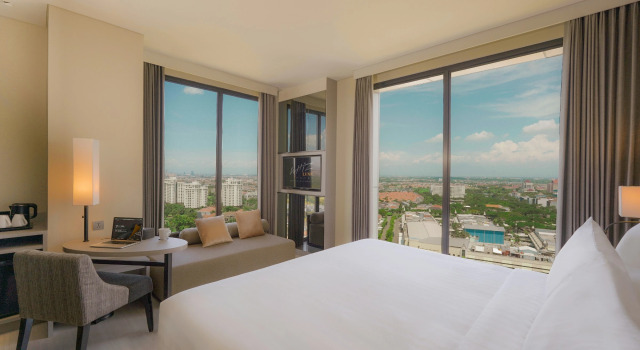 Deluxe chambre Whiz Luxe Hotel Spazio Surabaya