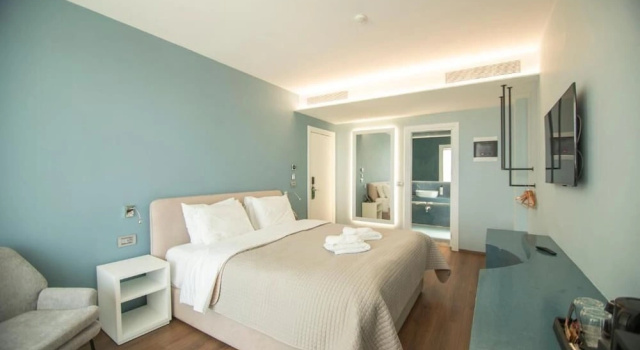 Двухместный номер Deluxe с балконом и с видом на море Hotel Porta Ksamil