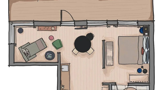Студия Superior с балконом INNI - Boutique apartments