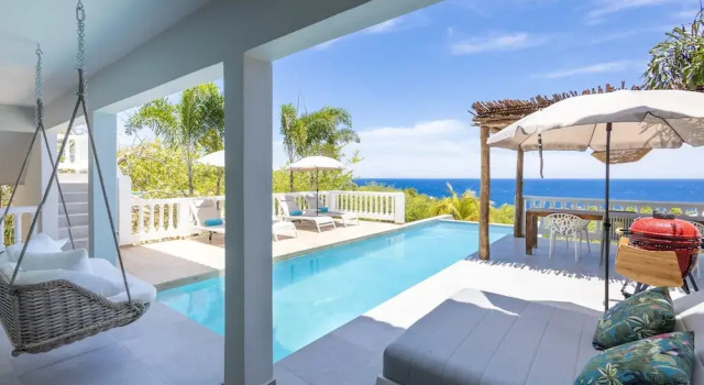 Вилла Caribbean Delight Villa With Stunning Pool View