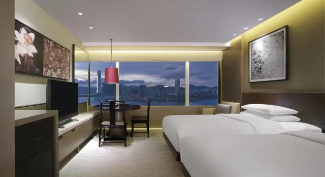 Двухместный номер с видом на гавань Grand Hyatt Hong Kong