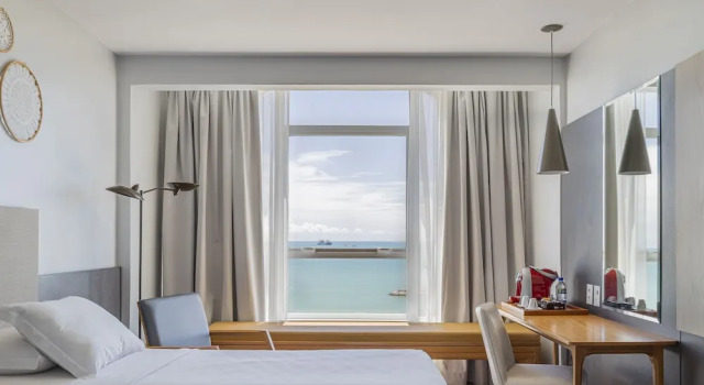 Двухместный номер Deluxe oceanfront Praiano Hotel