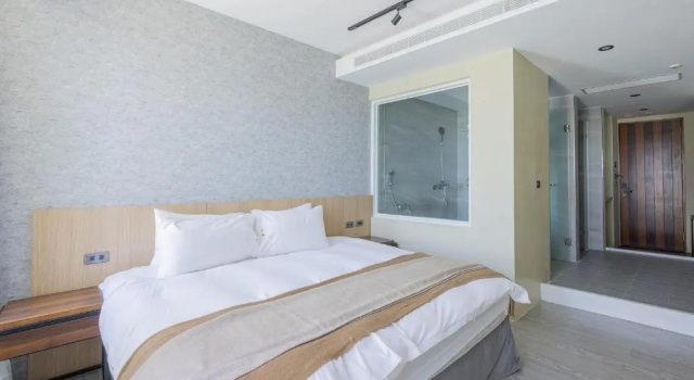Двухместный номер Deluxe с видом на море Bin Hai Hostel