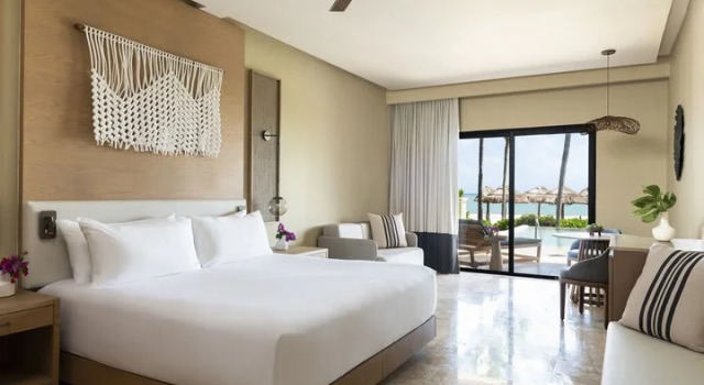 Двухместный люкс Swim Out oceanfront Hyatt Zilara Riviera Maya Adults Only All-Inclusive