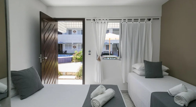 Двухместный номер Deluxe с видом на бассейн Hotel Pousada Porto da Lua