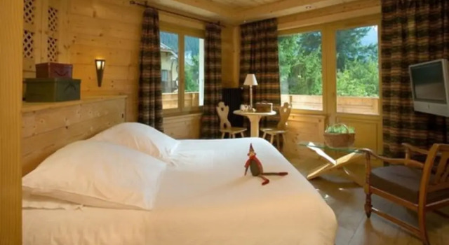 Двухместный номер Superior с балконом Hotel-Chalet de Tradition Hotel Hermitage