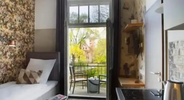 Одноместная студия с балконом aappartel APARTHOTEL Herford