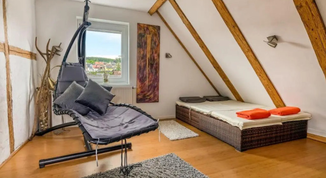 Апартаменты Superior Großes Ferienhaus mit Sauna, Grill, Garten, Kaminofen - Zum Kuckuck