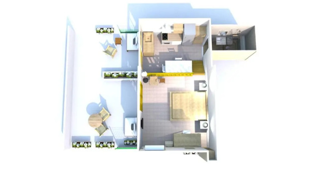Студия Avra Apartments