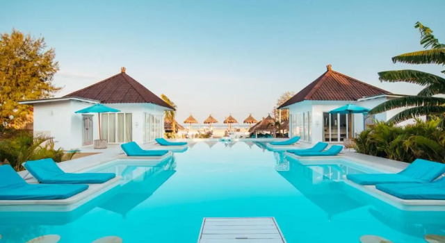 Бунгало рядом с пляжем Villa Gili Bali Beach