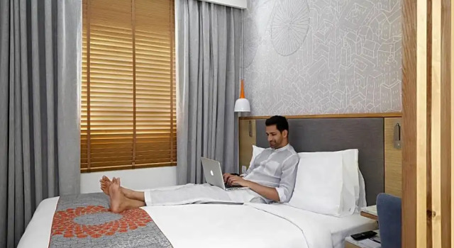 Кровать в общем номере Holiday Inn Express Pune Hinjewadi by IHG