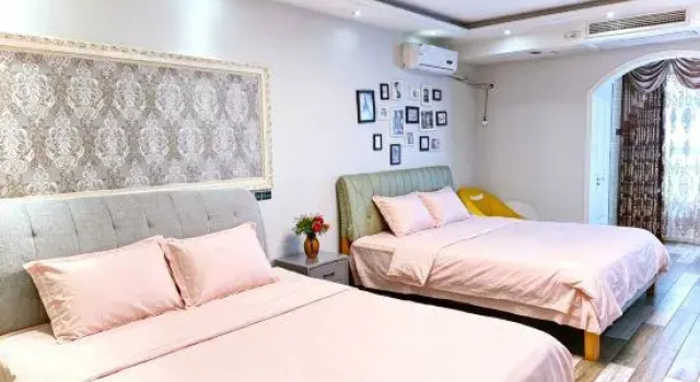 Двухместный люкс с видом на море Rizhao Shuohai Seaview Homestay (Wanpingkou Branch)