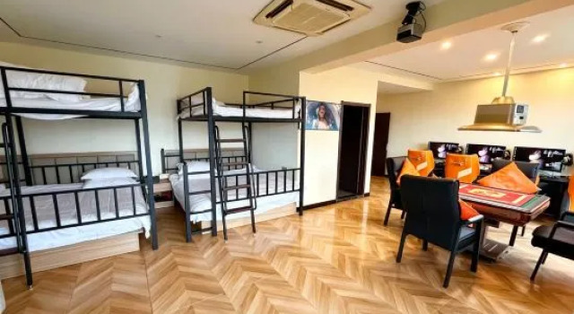 Кровать в общем номере Ninghai Bilin Star E-sports Homestay