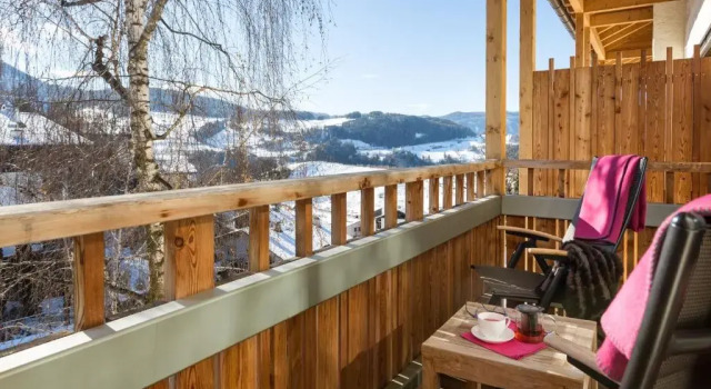 Двухместный номер Deluxe с балконом Hotel Heubad