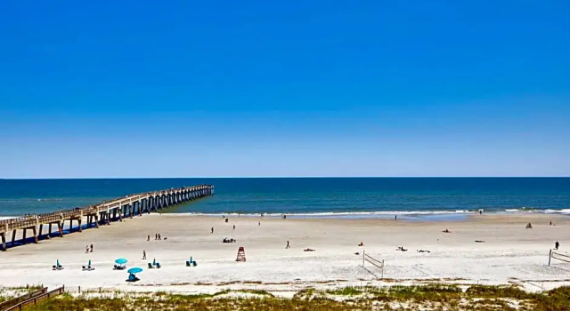 Люкс с балконом и oceanfront SpringHill Suites by Marriott Jacksonville Beach Oceanfront