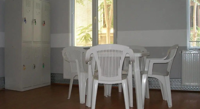 Кровать в общем номере Kretan Hostel