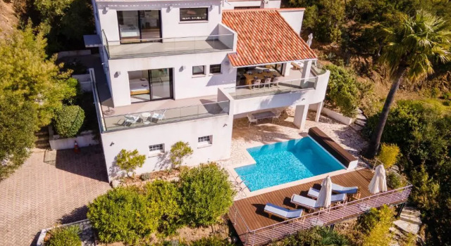 Коттедж с 2 комнатами Ferienhaus Petites Maures, Meerblick und eigener Pool