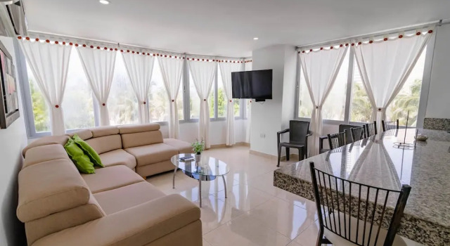 Апартаменты Apartamento Unik Cartagena Edificio Faro Tequendama