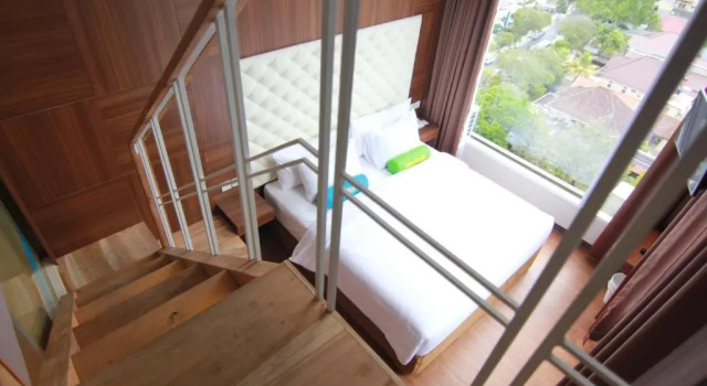 Standardní Čtyřlůžkový mezonetový pokoj Grand Tebu Hotel