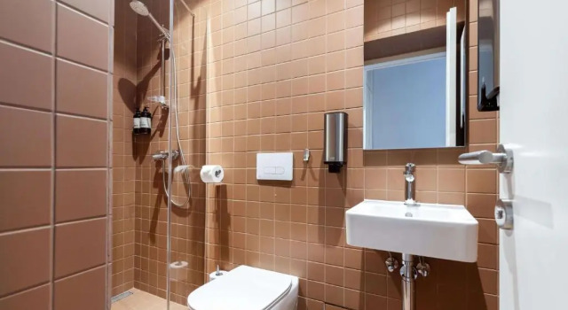 Кровать в общем номере Tech Spa Hostel Druskininkai