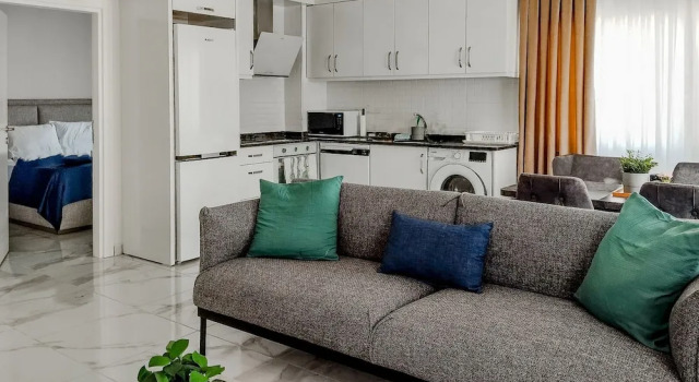 Апартаменты Flat With Shared Pool 6 min to Beach in Alanya