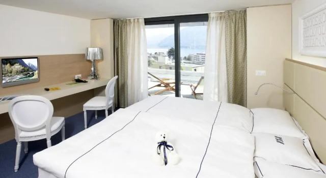 Двухместный номер Standard Пентхаус с видом на озеро Hotel Muralto Locarno