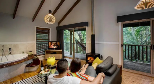 Бунгало c 1 комнатой с балконом Narrows Escape Rainforest Retreat