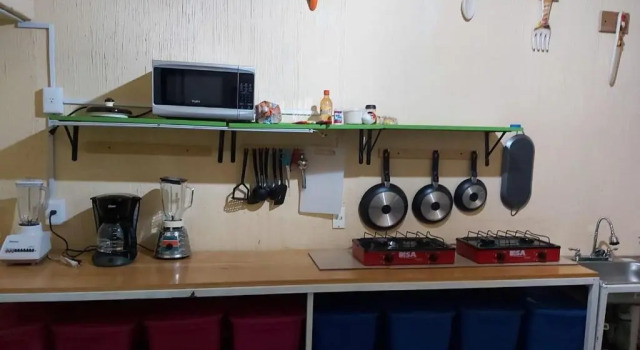 Кровать в общем номере Hostal Guadalajara