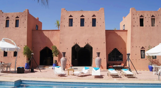 Quadruple suite Vue jardin Kasbah Chwiter Hotel