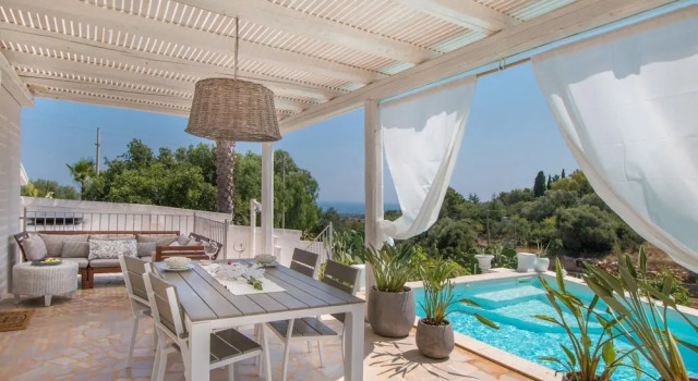 Коттедж TD Casa Fusella With Panoramic Pool and sea View