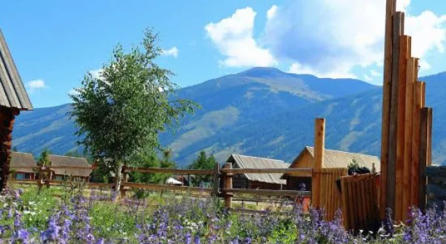 Leisurely Idle · Snow Mountain Panorama · Garden Vacation Apartment (Kanas Scenic Area), Boek Appartement Appartementen in Altay, Appartement