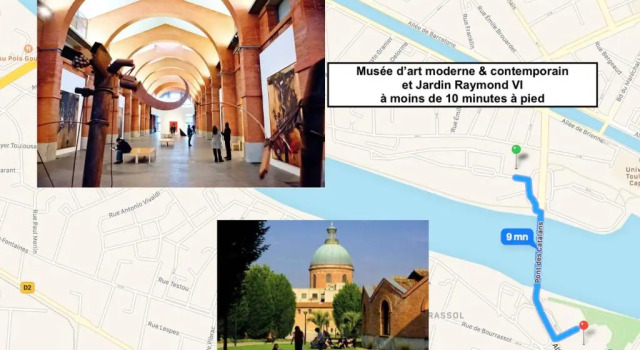 Апартаменты Appartement avec Parking Toulouse Centre pour Séjour et Affaires