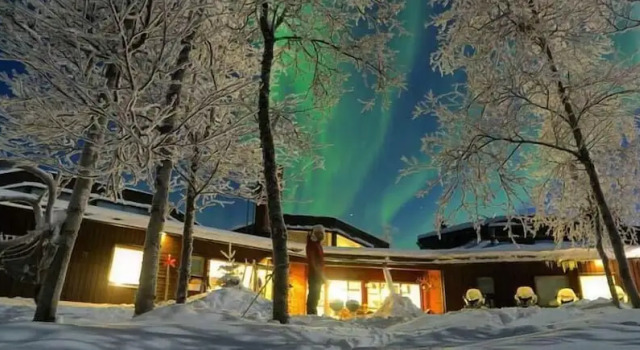 Máttaráhkká Northern Lights Lodge, Rezerwuj Dom wakacyjny Hotele w Lapland Sweden z basenem, Basen