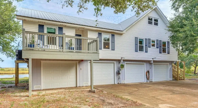 Steps to Gulf: Bayside Dauphin Island Home w/ Dock, Réserver Maison de vacances Dauphin Island Alabama