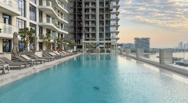 Апартаменты 2BR Emaar Beachfront Full Sea Skyline Views