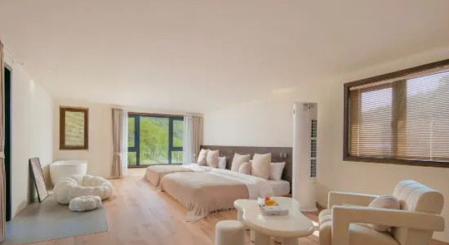 Кровать в общем номере Moganshan · Sanye Villa: A Family-Friendly Retreat Surrounded by Mountains